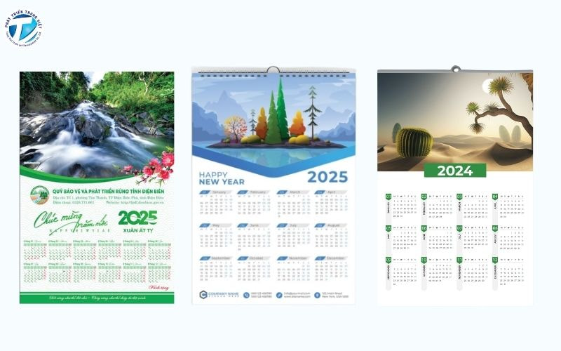 Mẫu tờ lịch phong cảnh - thiên nhiên